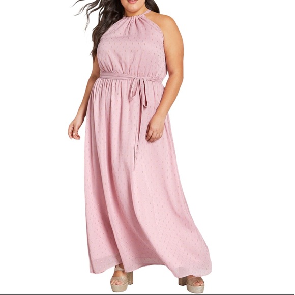 Modcloth Illuminated Elegance Maxi Dress Pink XL - Picture 2 of 16